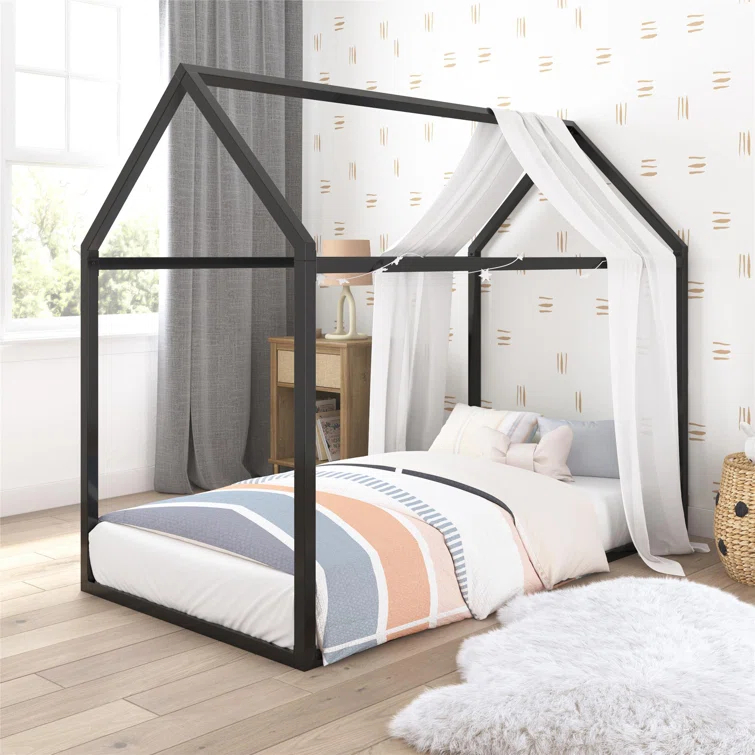 Skyler Metal Montessori House Bed