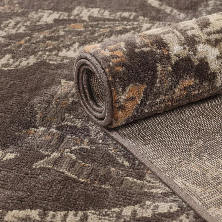 Floral Jacobean Modern Farmhouse Floral Indoor Runner or Area Rug