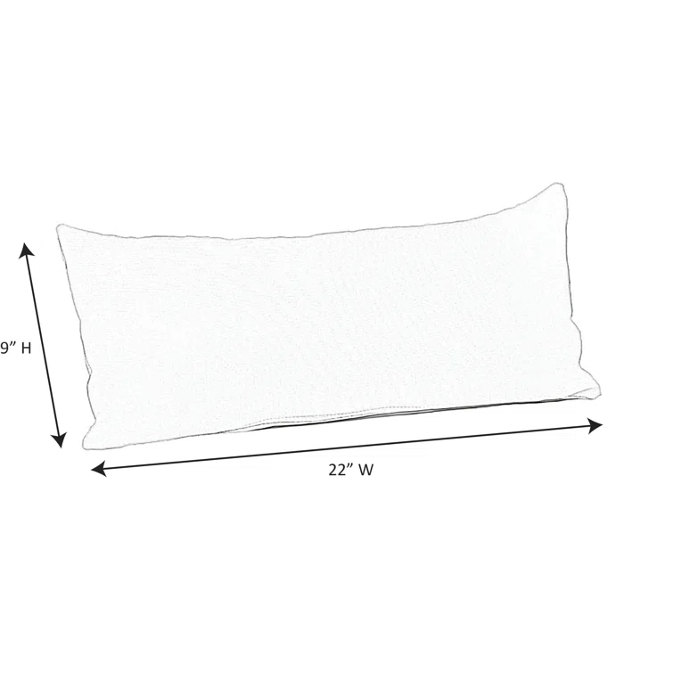 Casual Cushion Stripe Sunbrella Fabric Indoor/Outdoor Lumbar Pillow
