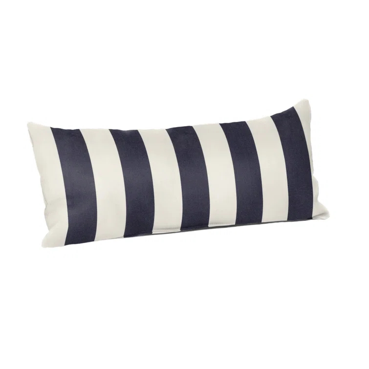 Casual Cushion Stripe Sunbrella Fabric Indoor/Outdoor Lumbar Pillow