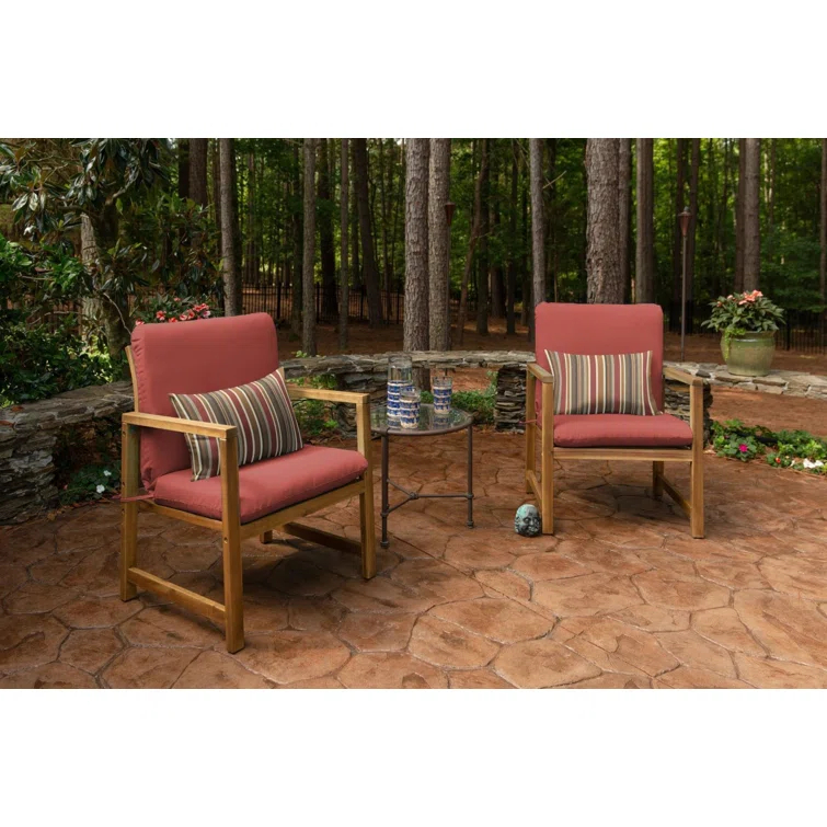 Casual Cushion Stripe Sunbrella Fabric Indoor/Outdoor Lumbar Pillow