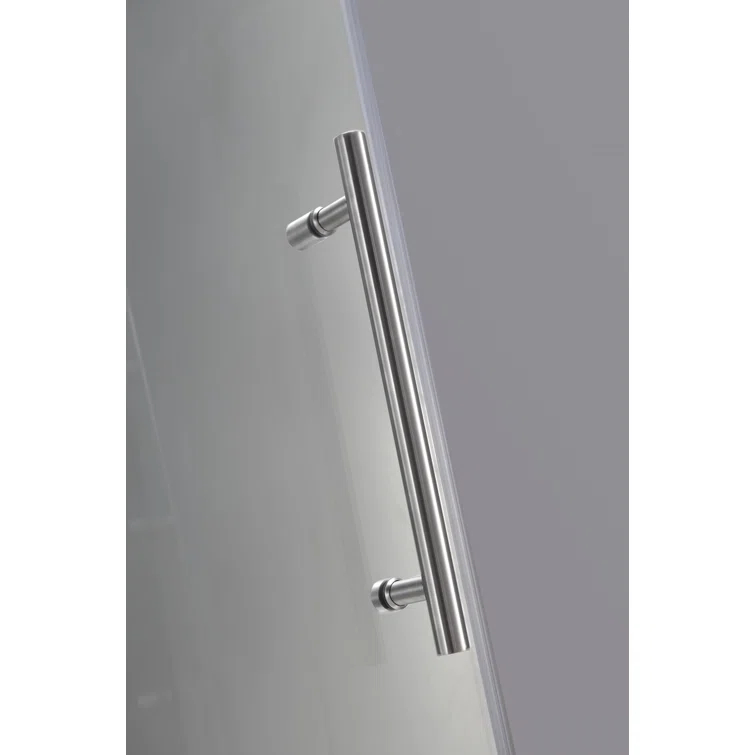 Avalux 42 in. W x 34 in. D x 72 in. H Frameless Shower Enclosure, Frosted Glass