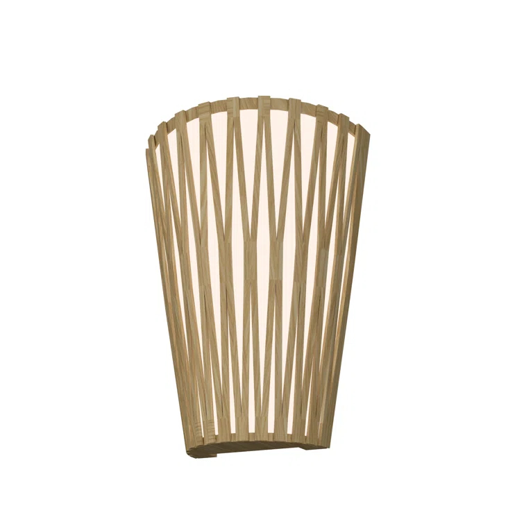 Living Hinges Manufactured Wood Flush Mounted Sconce