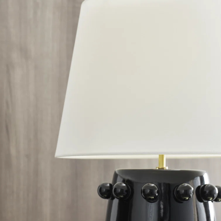 Edison 26.5'' Outdoor Black Porcelain Sphere Table Lamp