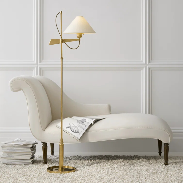 Edison Adjustable Hand-Rubbed Antique Brass Outdoor Floor Lamp