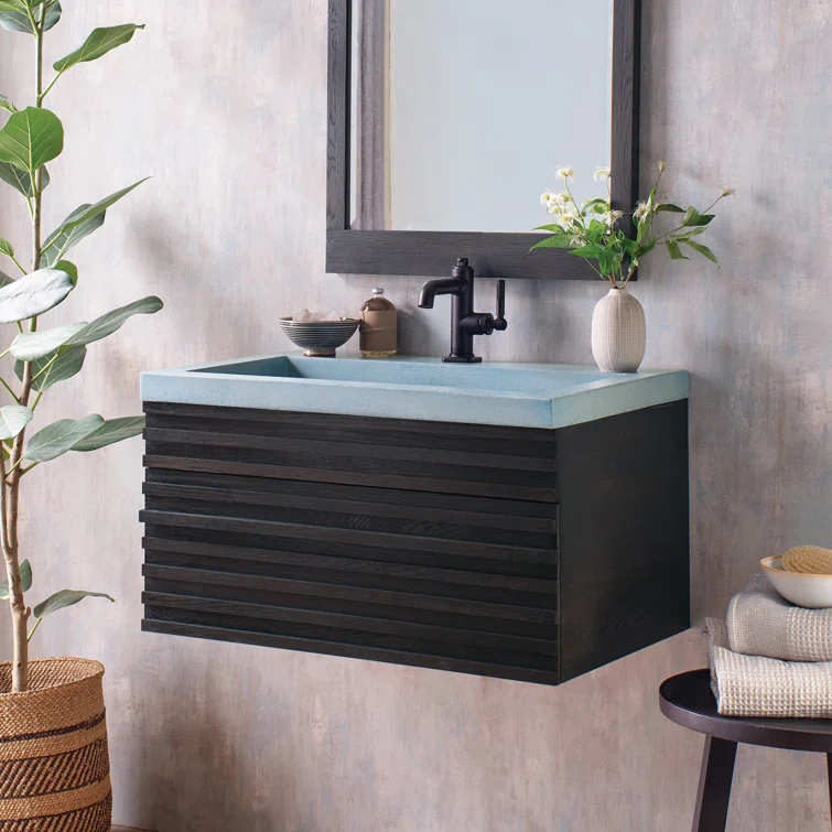 Trough Handmade Rectangular Drop-In Bathroom Sink