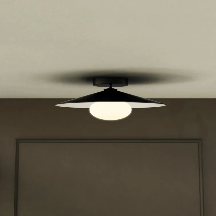 Cruz Glass LED Semi Flush Mount