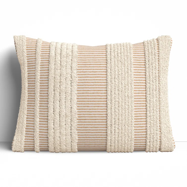 Horace Striped Cotton Throw Pillow