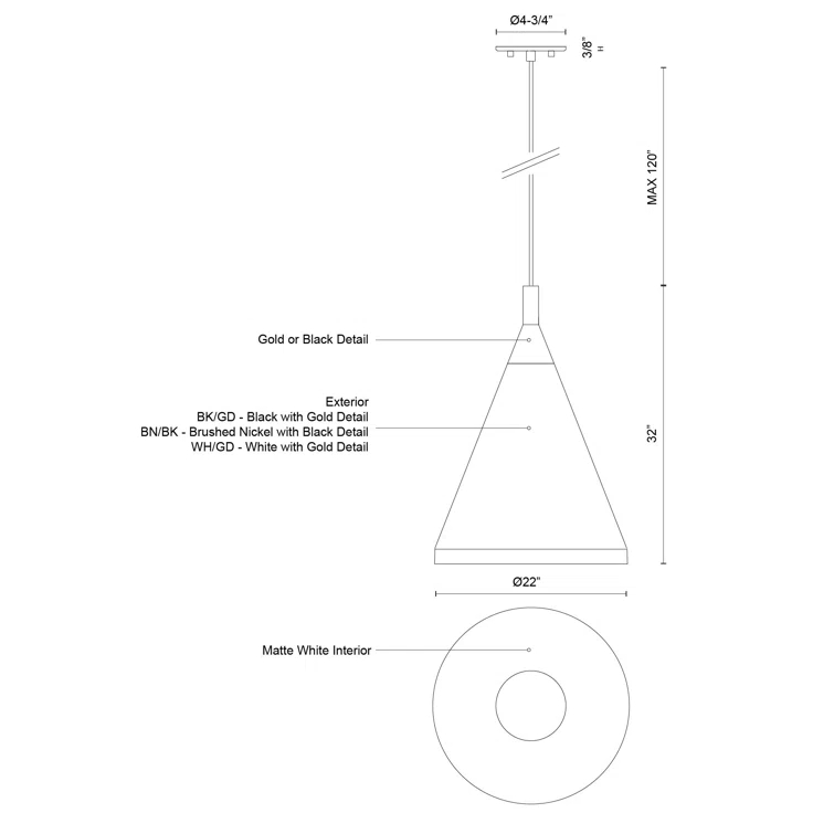 1 - Light Single Pendant