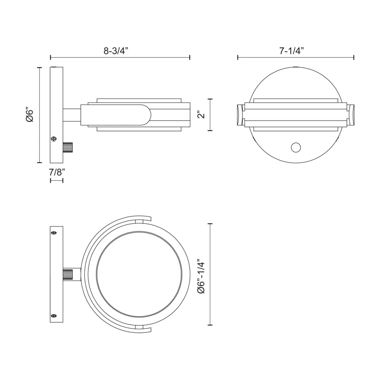 Alora Lighting Blanco Dimmable LED Bath Sconce