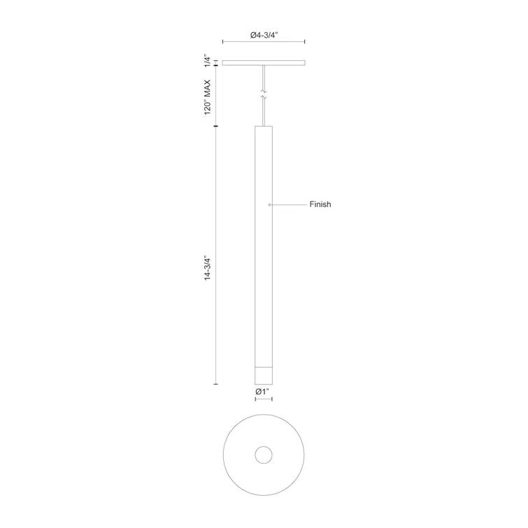 Elixir Single Light Dimmable LED Pendant