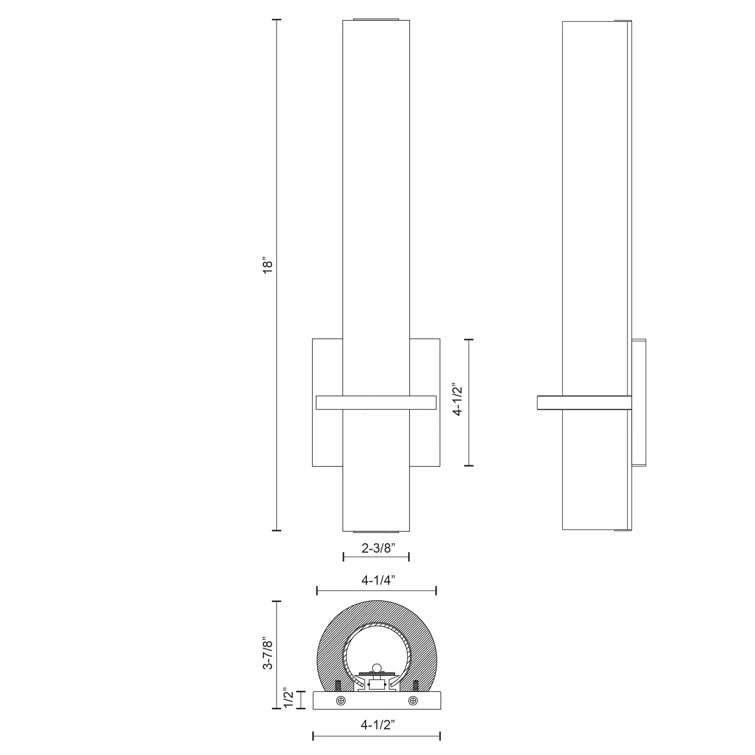 Kuzco Lighting Bhutan Steel LED Wallchiere