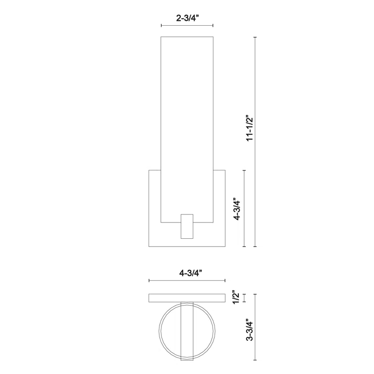 Steel LED Armed Sconce