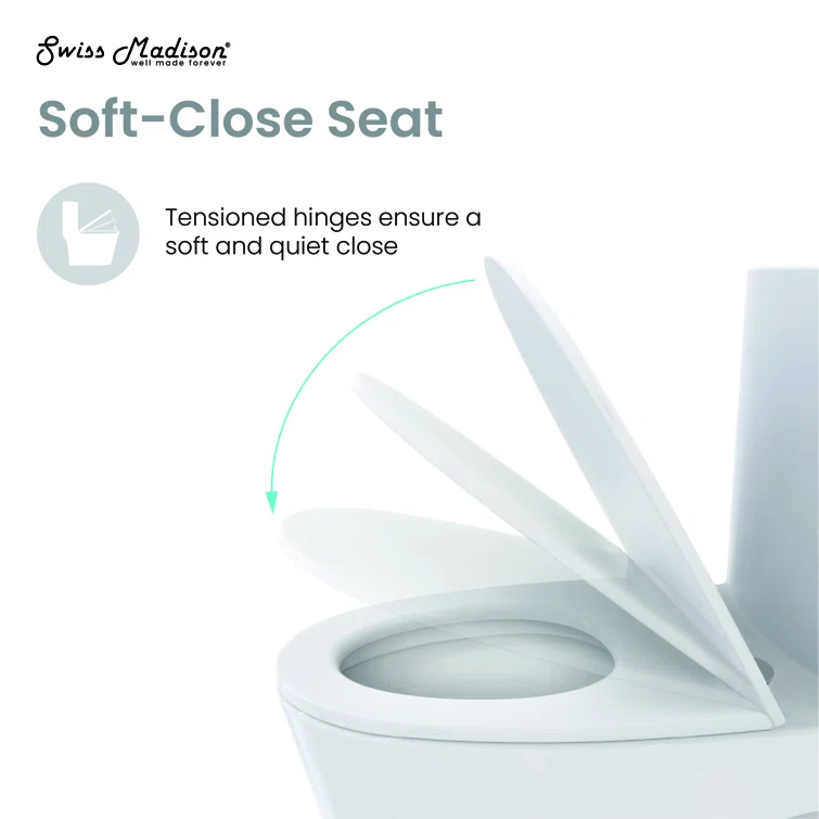 St. Tropez One-Piece Elongated Toilet, Touchless 1.1/1.6 Gpf