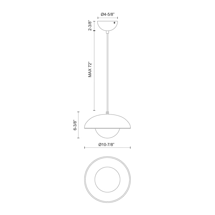 Alessia Single Light Glass Pendant