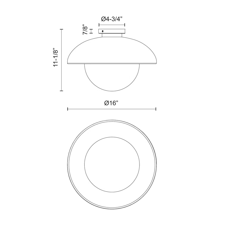Rubio Glass Flush Mount
