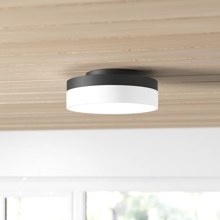 Danica Single Light Acrylic LED Flush Mount