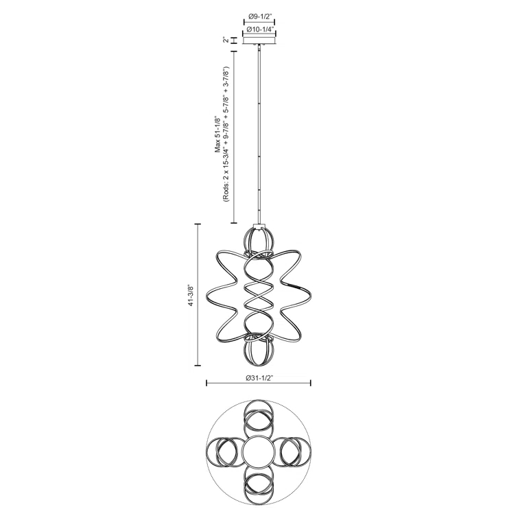 Synergy 1 - Light LED Unique/Statement Pendant