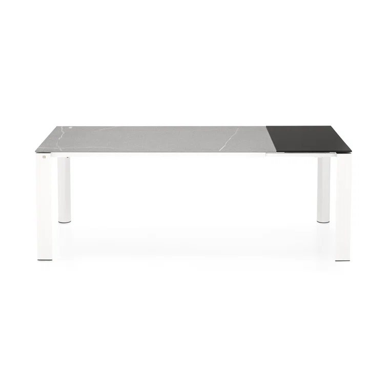 Dorian Extending Outdoor Dining Table with Metal Frame