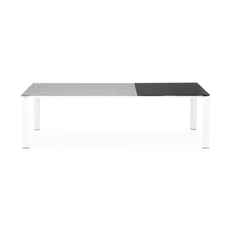 Dorian Extending Outdoor Dining Table with Metal Frame