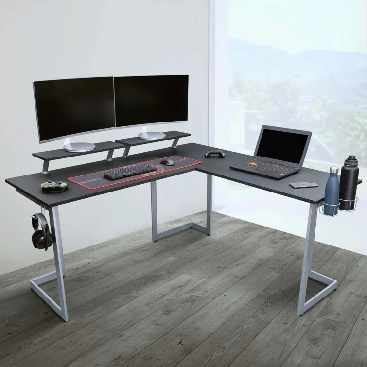 L-Shaped Metal Base Accent