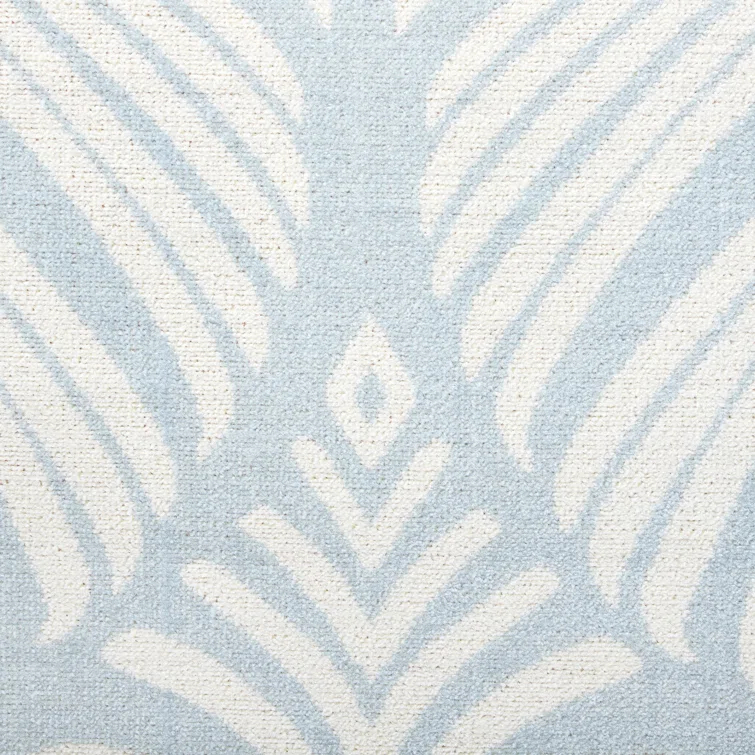 TOMMY BAHAMA Lanai Palm Leaves Indoor Outdoor Area Rug Blue/Ivory
