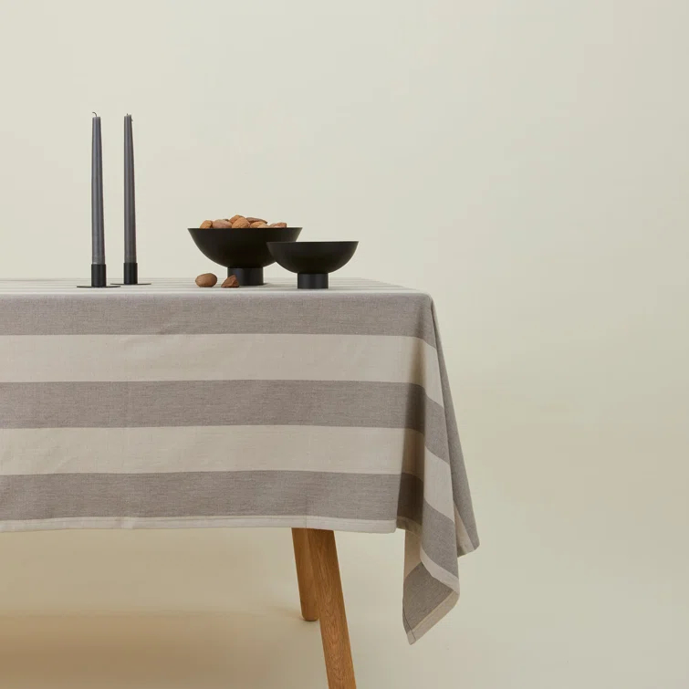 Essential Striped Tablecloth