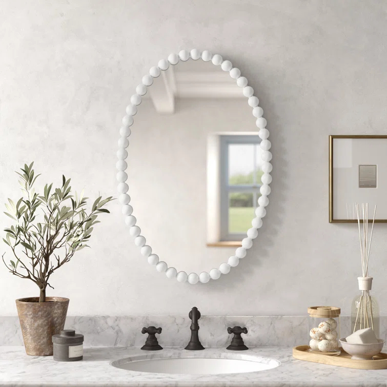Sanne Metal Oval Wall Mirror