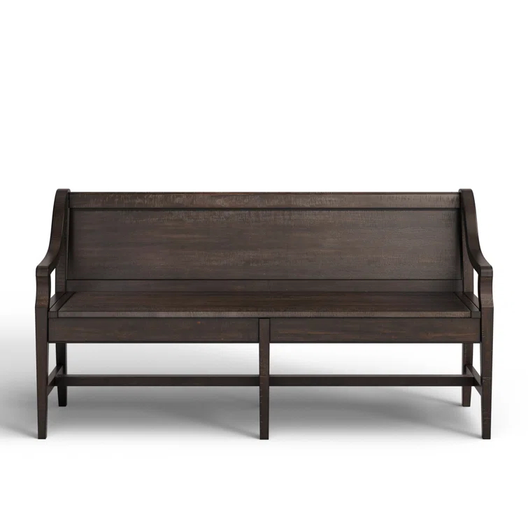 Tama Wood Bench w/ Back