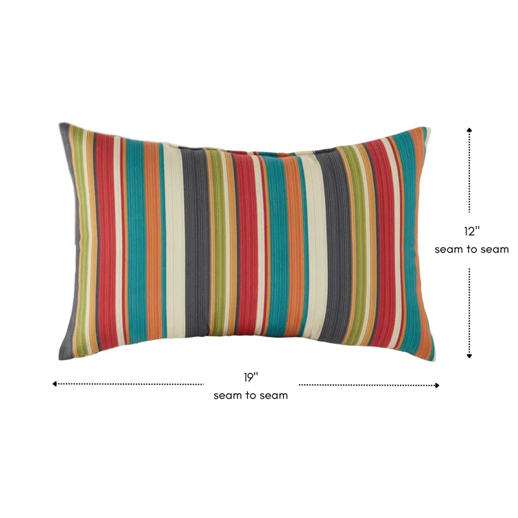 Indoor/Outdoor Reversible Throw Pillow