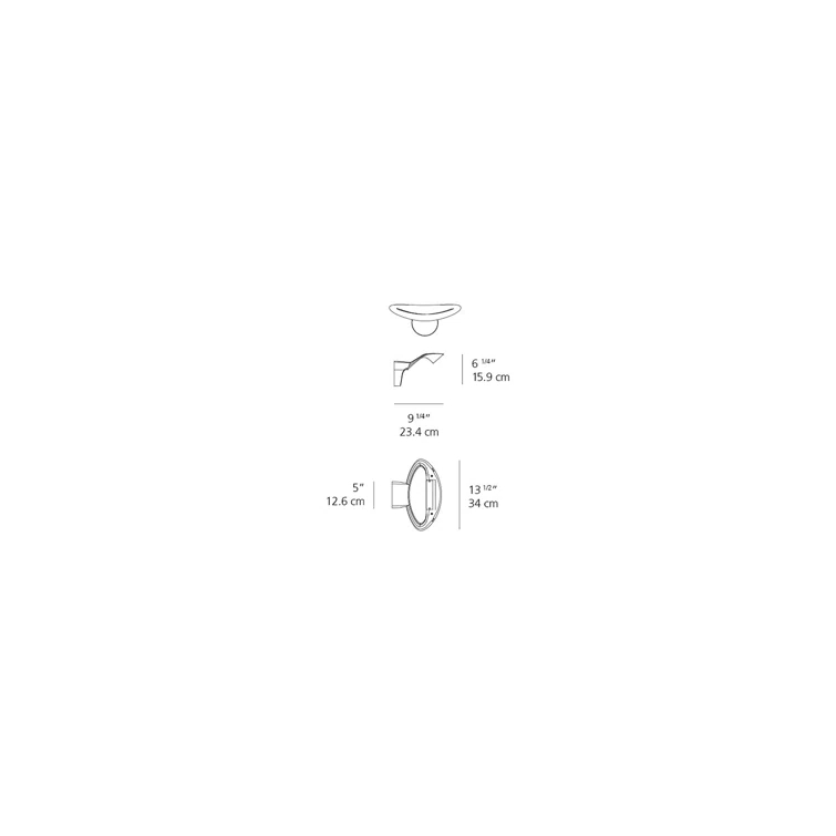 Artemide Mesmeri Wall Sconce by Eric Solé