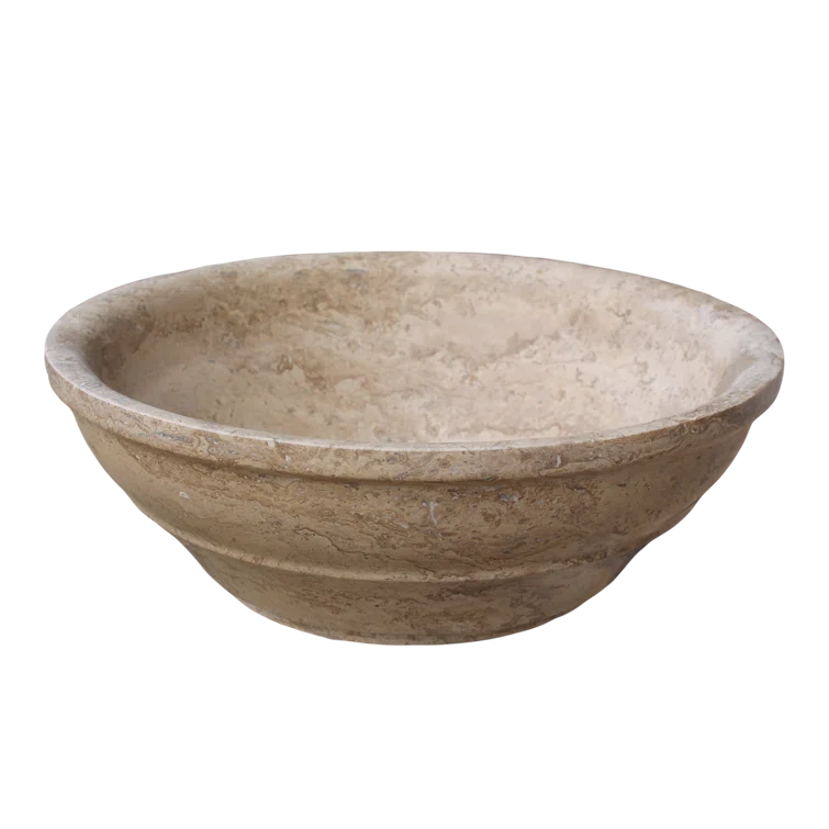 TashMart 16'' Stone Circular Bathroom Sink