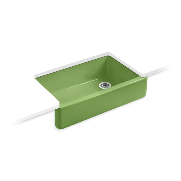 Whitehaven® Self-Trimming 36" L x 22" W Farmhouse Kitchen Sink