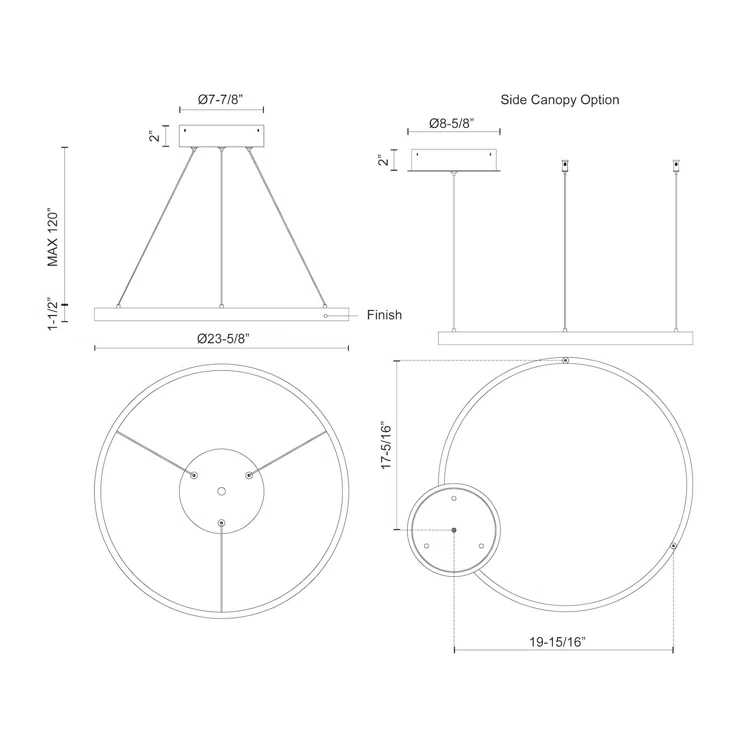 Cerchio 1 - Light LED Single Pendant