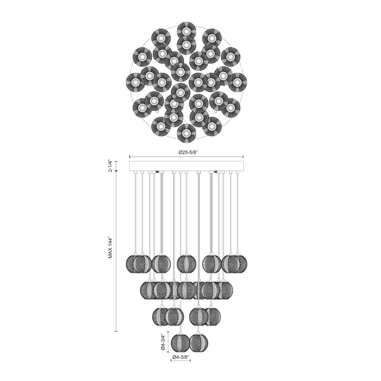 Marni 30 - Light LED Cluster Pendant