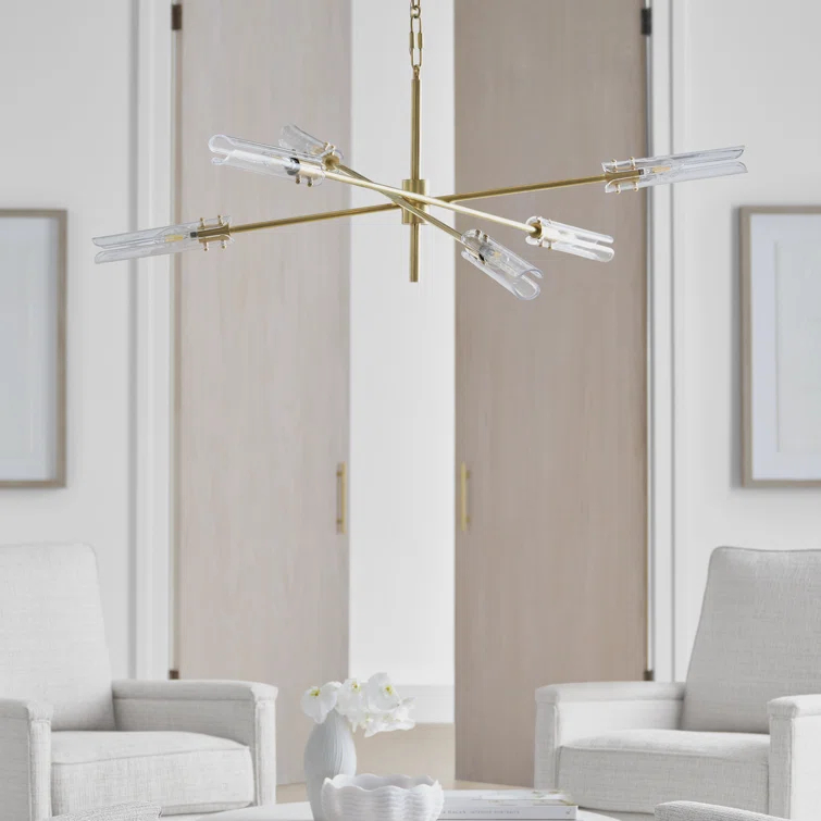 Casoria 6-Light Polished Nickel & Crystal Chandelier