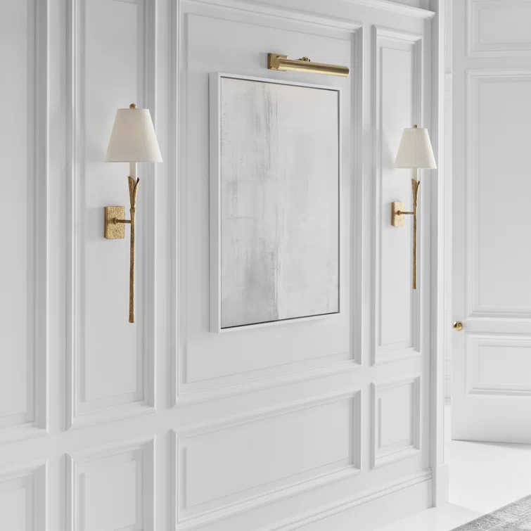 Aiden Dimmable Nickel and Black Direct Wired Sconce