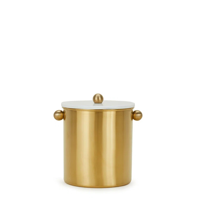 Hawkins New York Simple Brass Ice Bucket