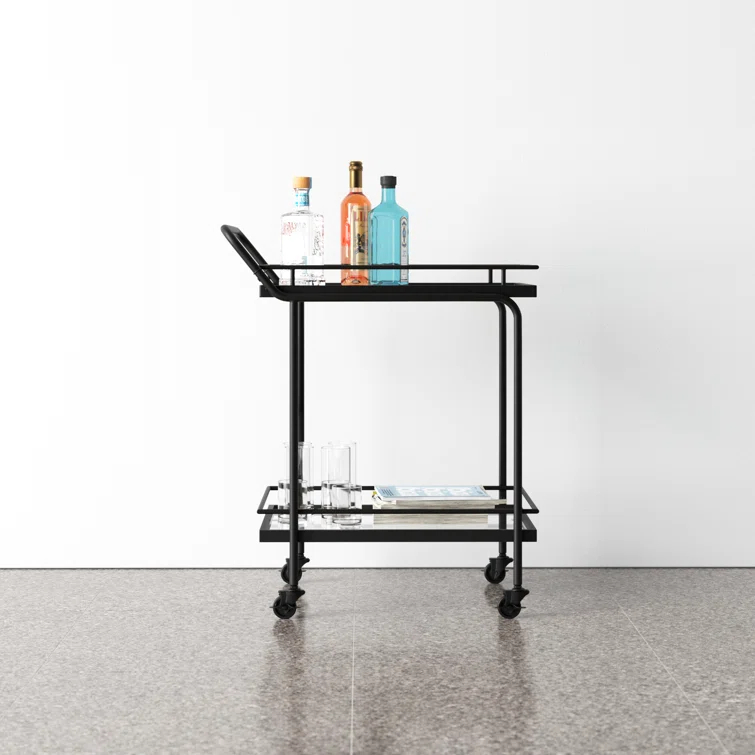 Paulette Metal Bar Cart
