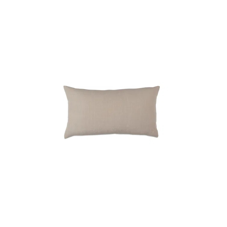 Simple Linen Lumbar Pillow Cover & Insert