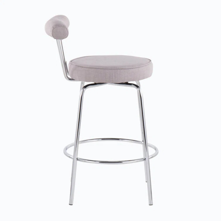 Wenty Upholstered Counter Extra Tall Stool with Metal Frame (Set of 2)