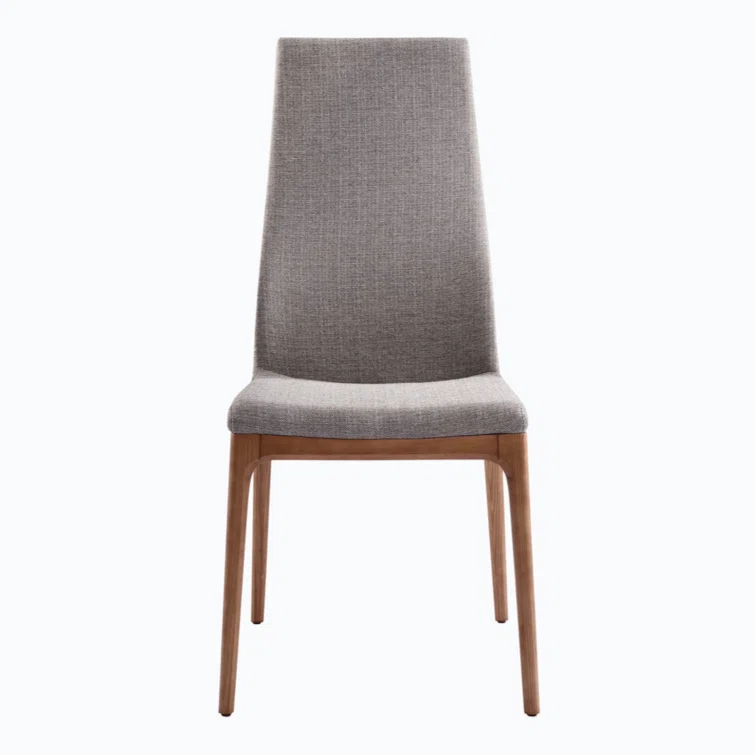 Wood+Fabric Upholstered Side Chair