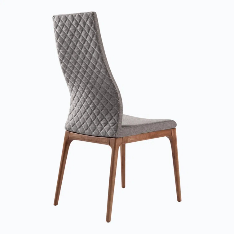 Wood+Fabric Upholstered Side Chair