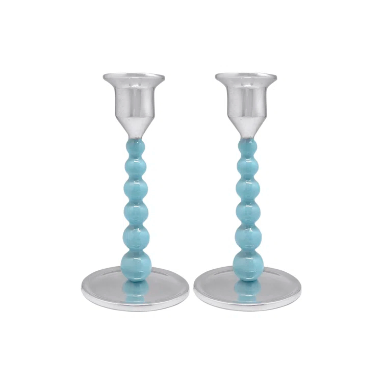 Aluminum Tabletop Candlestick (Set of 2)