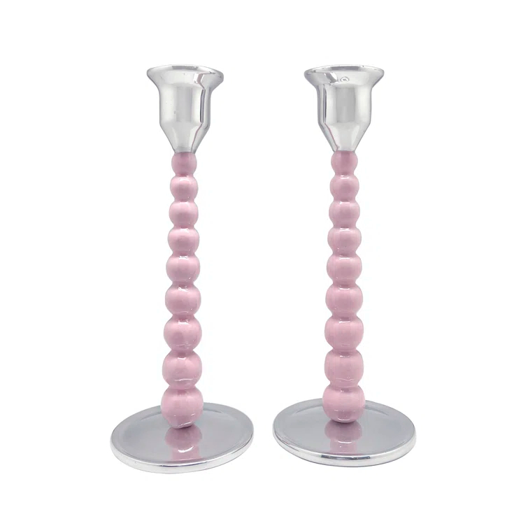 Mariposa Aluminum Tabletop Candlestick (Set of 2)