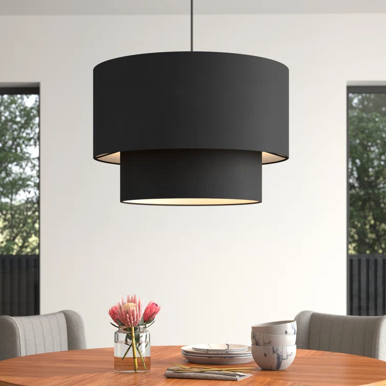 Croyle 3 - Light Dimmable Drum Chandelier