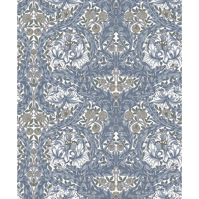 African Marigold Modern Floral Wallpaper