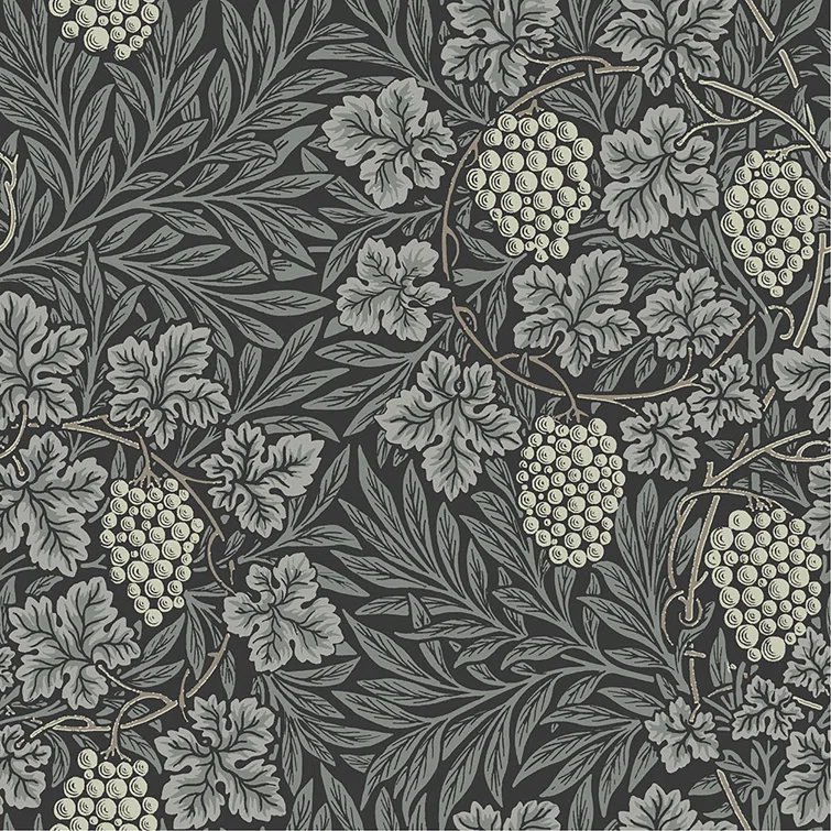 Vine Modern Floral Wallpaper