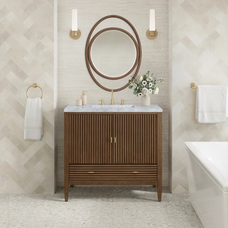 Esca Beveled Bathroom/Vanity Mirror