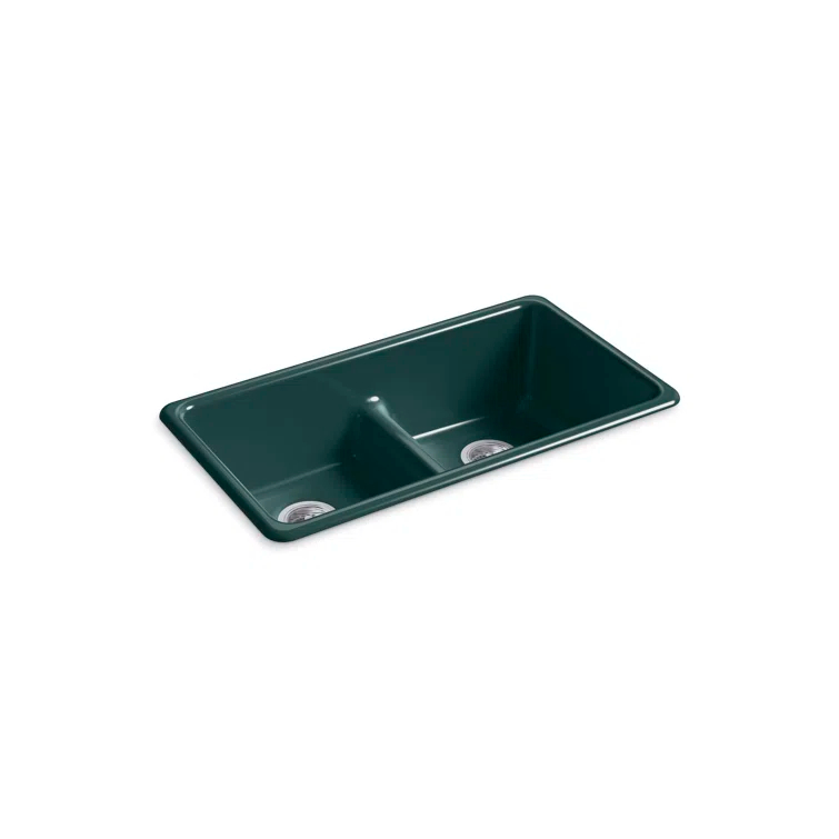 IronTones® Kohler 33" L x 18.75" W Drop-in Smart Divide Double-Equal Kitchen Sink